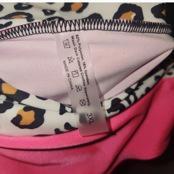 👄5/20 NEW Shein 3x hot pink leapord bikini - Picture 4 of 4